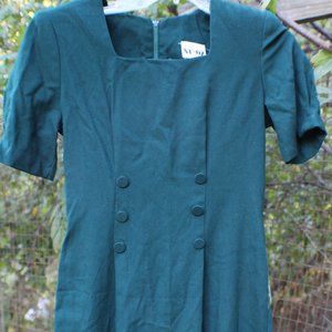 Vintage Forrest Green Wiggle Dress